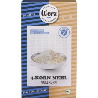 4 Kornvollkorn Mehl 1kg Werz