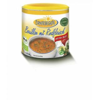 Bouillon mit Rindfleis.120g Ern.