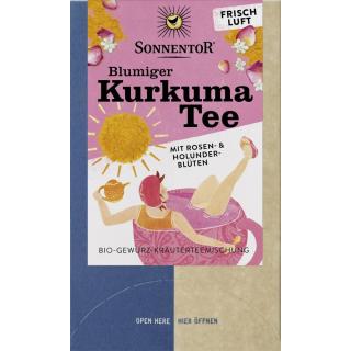 Blumiger Kurkuma Tee