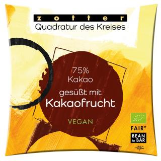 Quadratur des Kreises - 75% Kakao, gesüßt mit Kaka