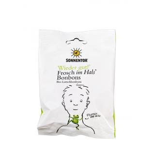 Frosch in Hals Lutschbonbons